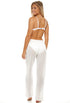 PULL ON PANT WITH SIDE SLIT - GOFRET